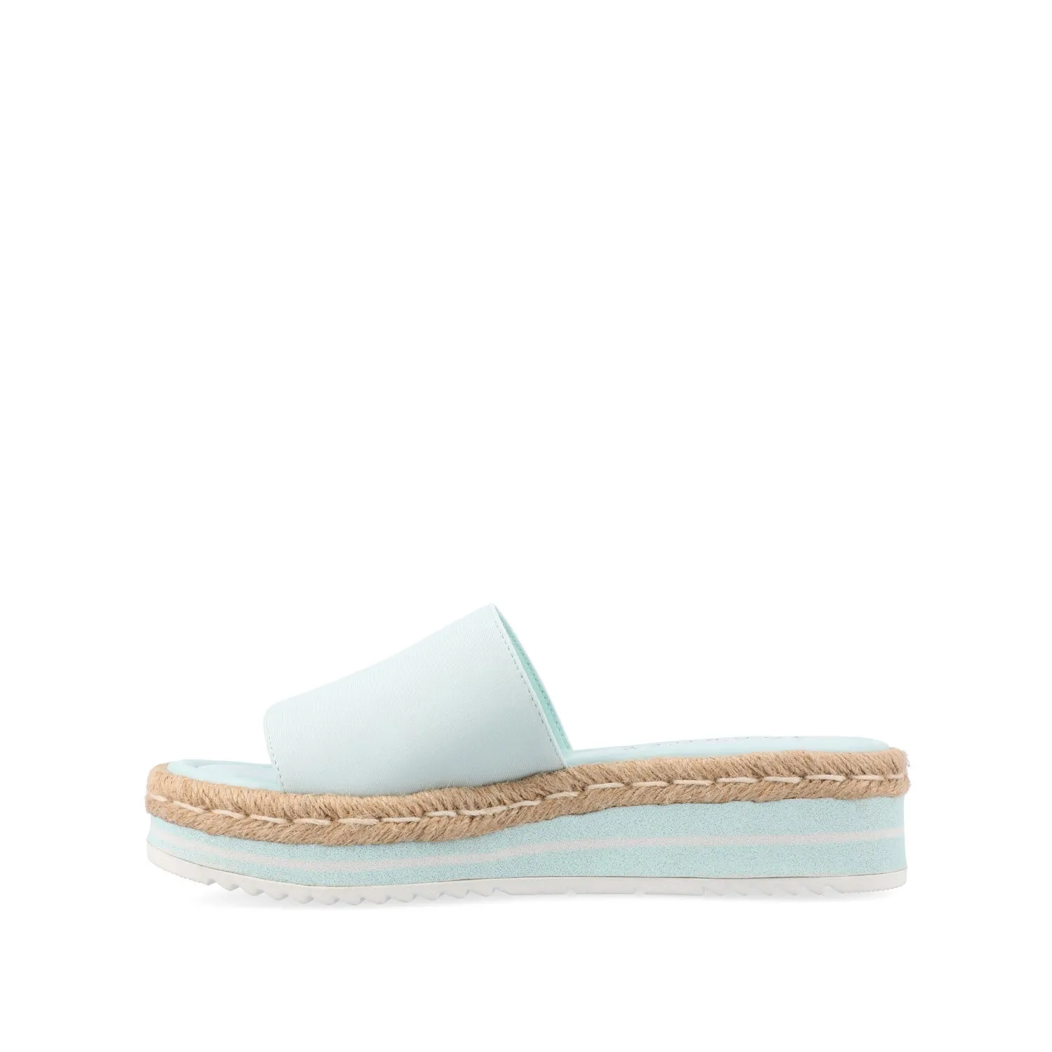 ROSEY ESPADRILLE WEDGE HEEL SANDALS IN STATEMENT IN WIDE water dry