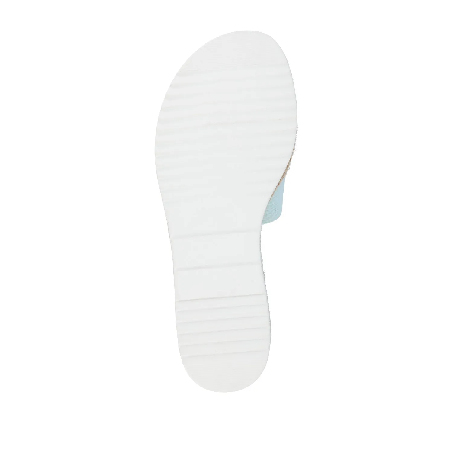 ROSEY ESPADRILLE WEDGE HEELED SLIDE SANDALS IN STATEMENT silent time