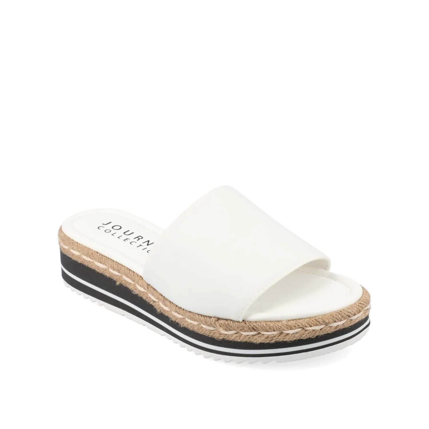 ROSEY ESPADRILLE WEDGE HEELED SLIDE SANDALS minimal vibe
