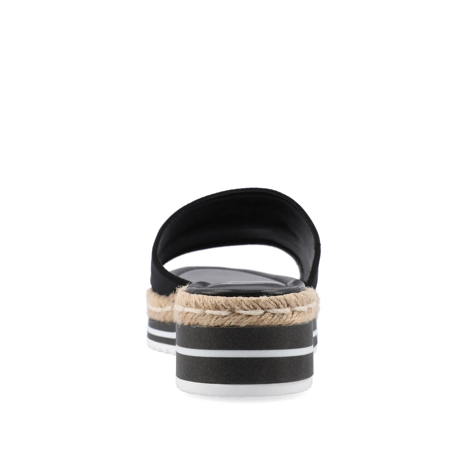 ROSEY ESPADRILLE WEDGE HEELED SLIDE SANDALS minimal vibe