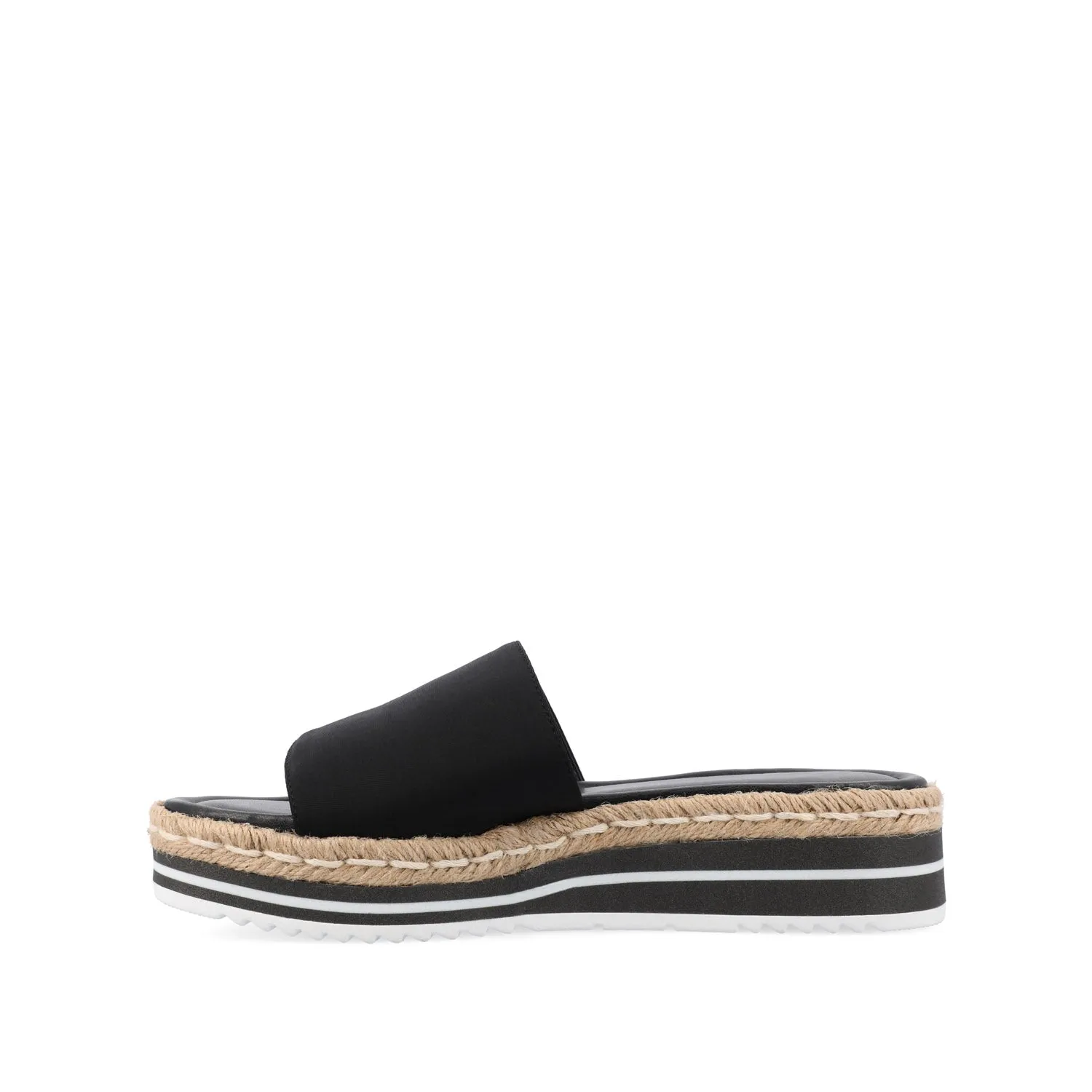 ROSEY ESPADRILLE WEDGE HEELED SLIDE SANDALS minimal vibe