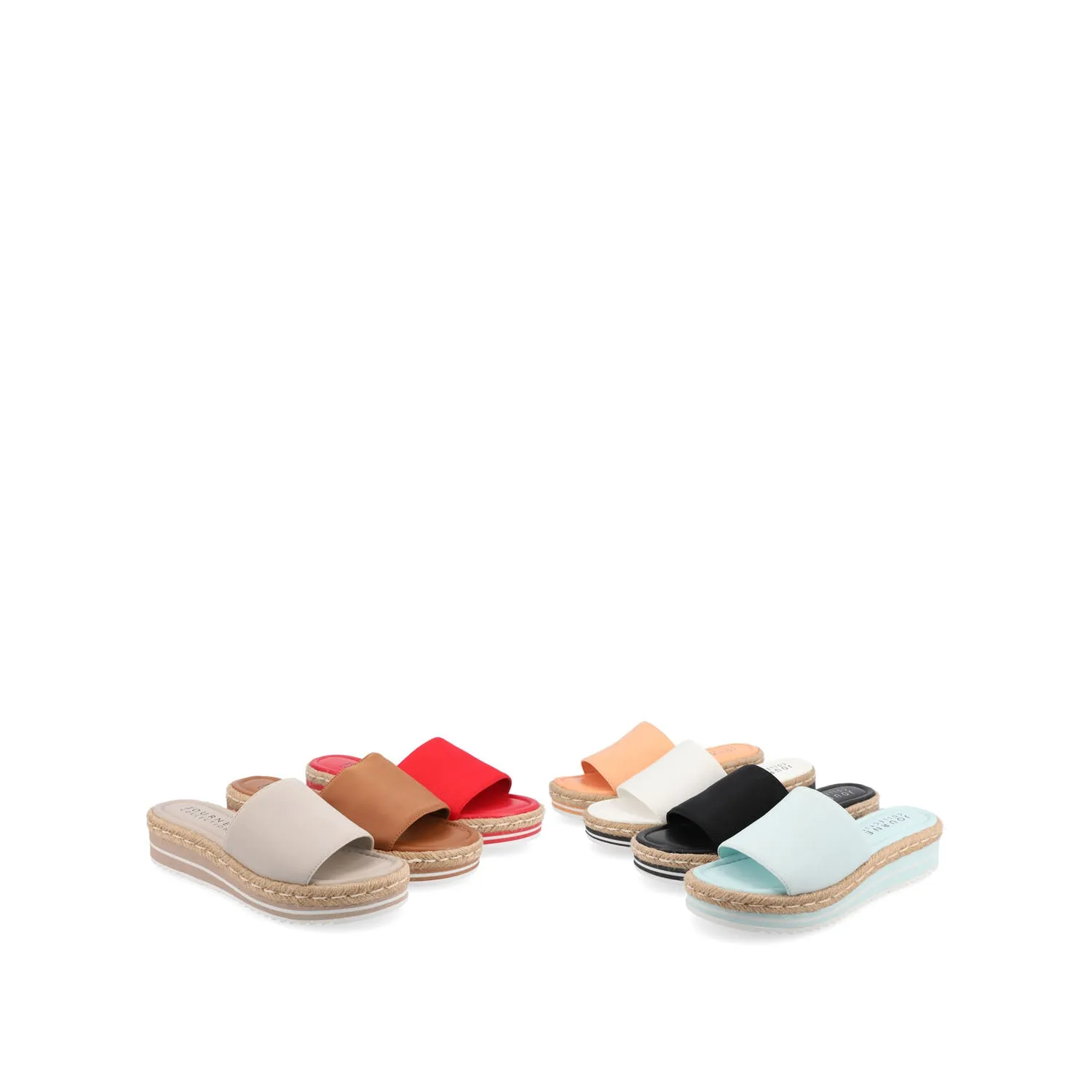 ROSEY ESPADRILLE WEDGE HEELED SLIDE SANDALS minimal vibe