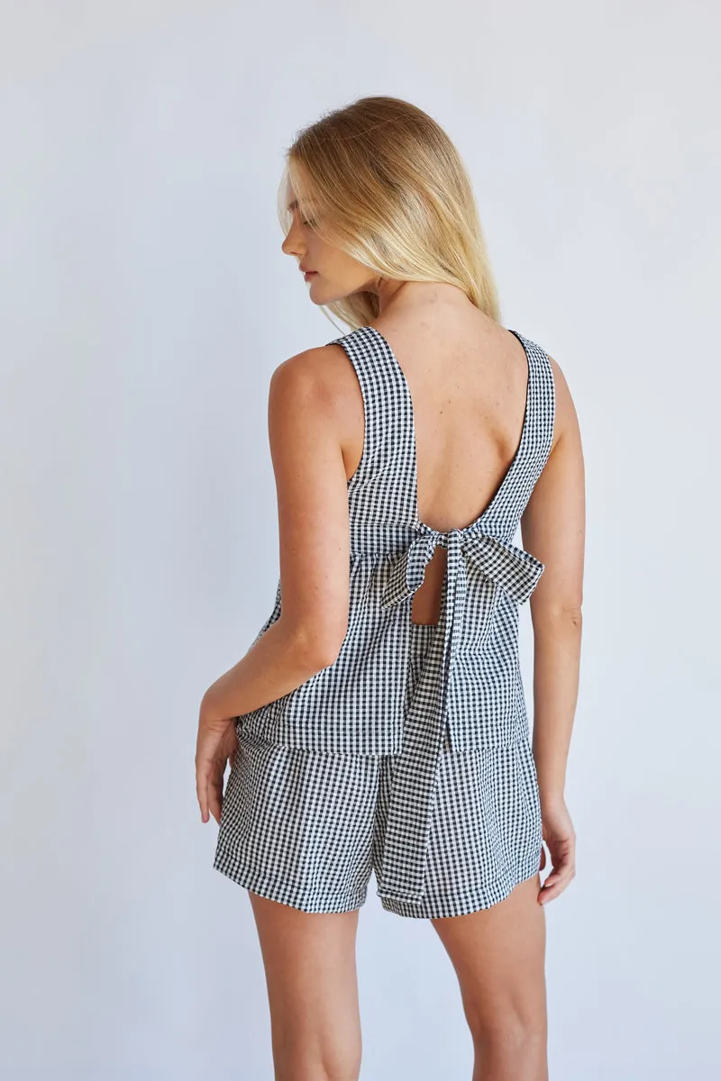 Rowan Gingham Shorts modern set