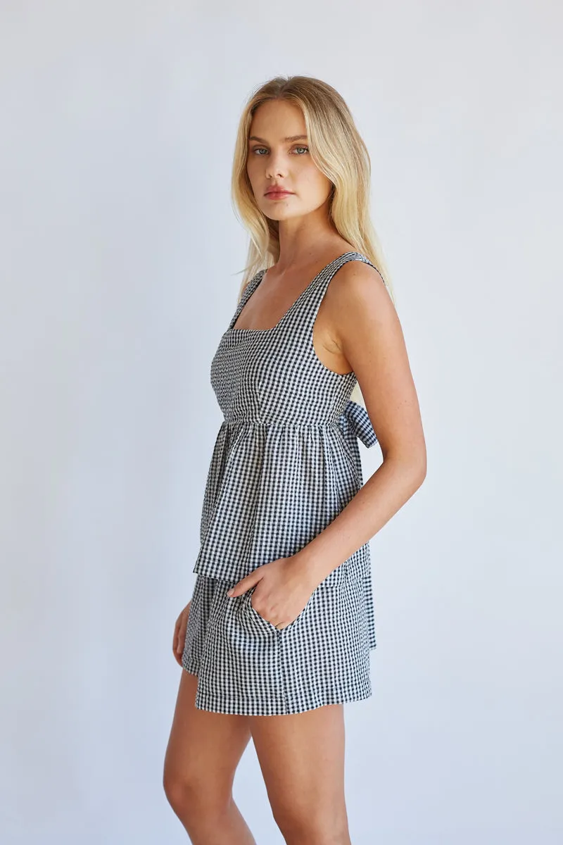 Rowan Gingham Shorts modern set