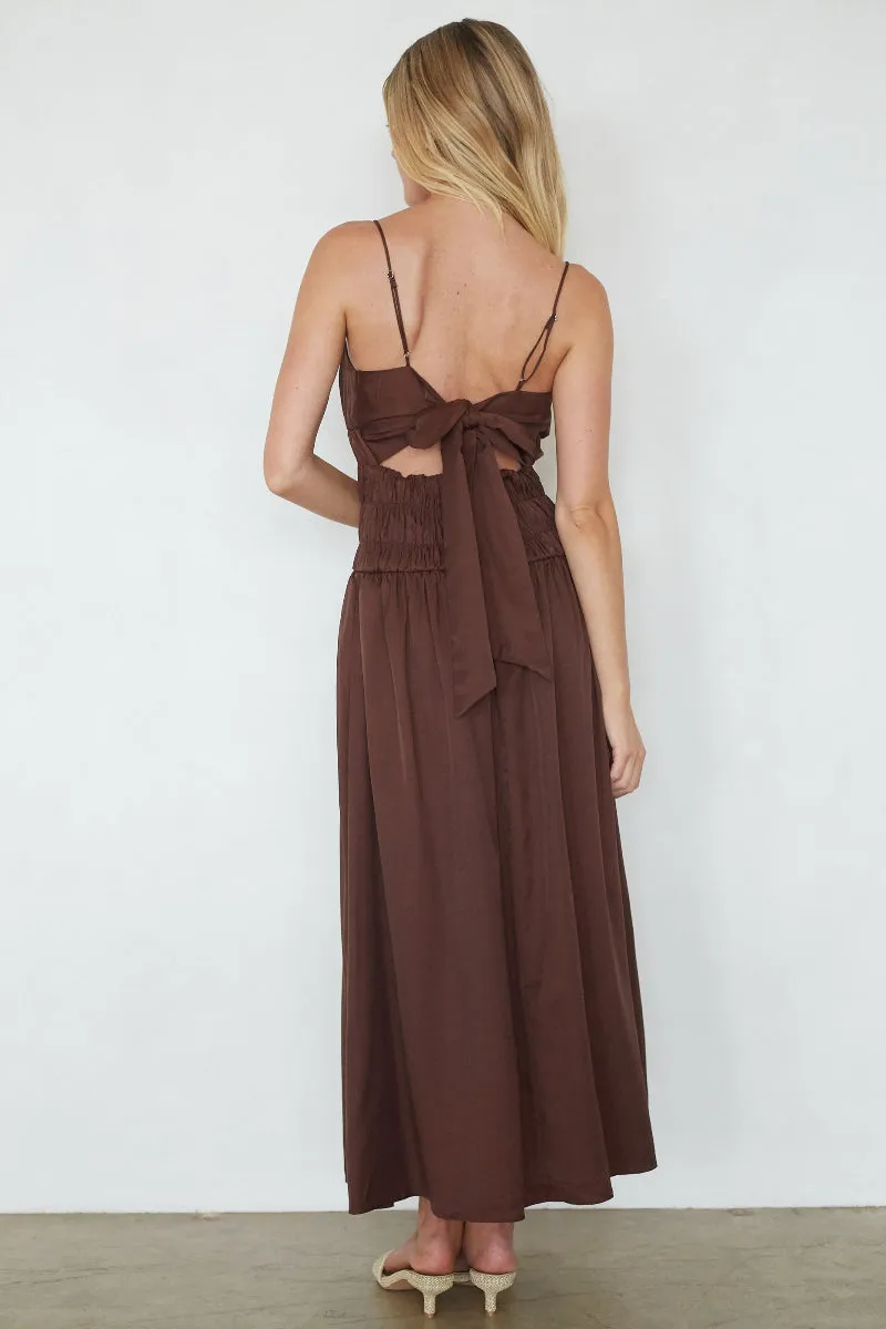 Roxana Smocked Midi Dress guest ready