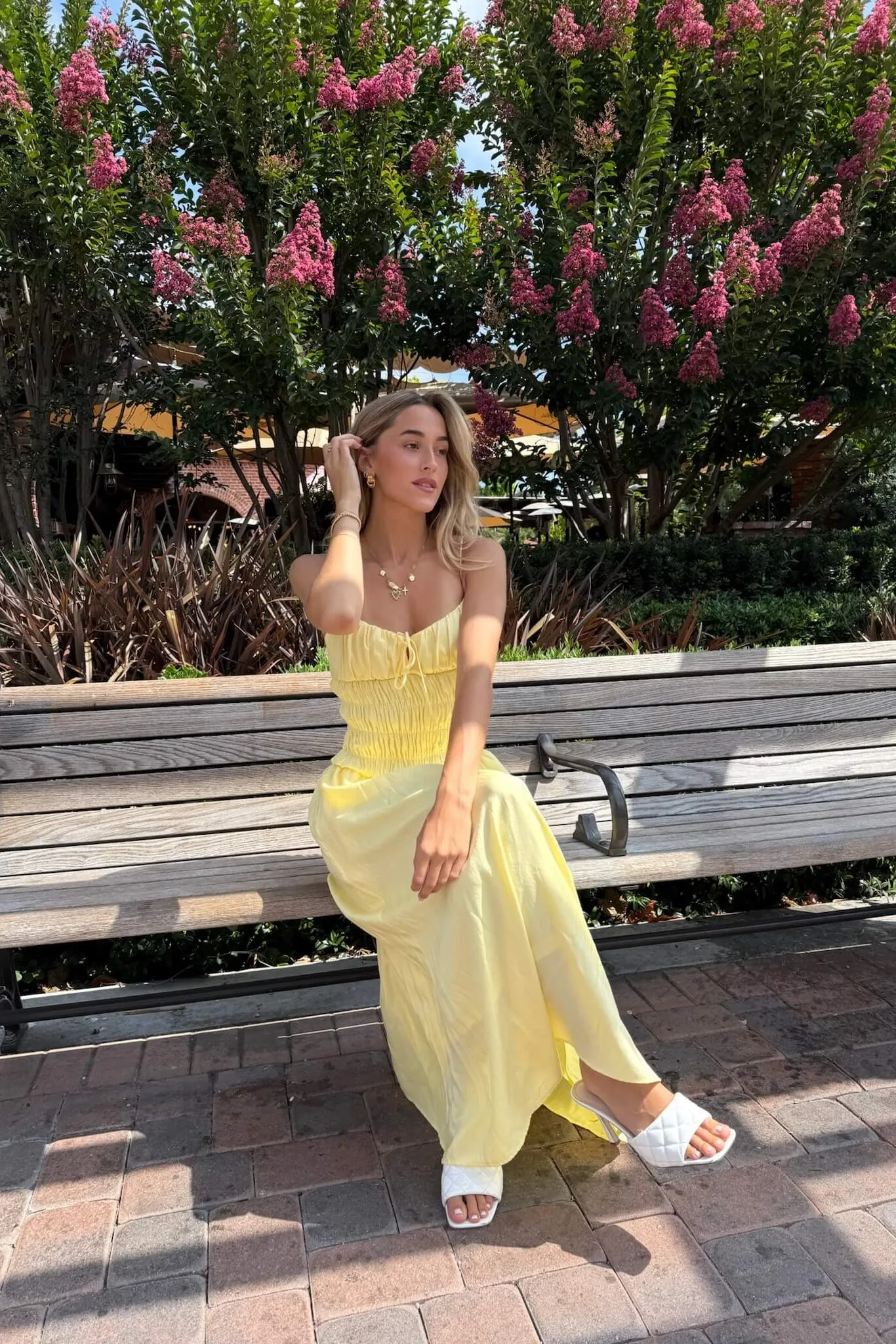 Roxana Smocked Midi Dress guest ready