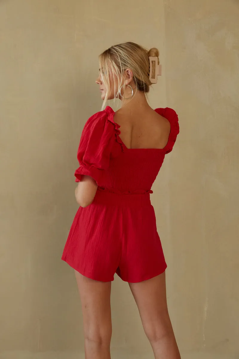 Ruby Paper Bag Cotton Shorts breath touch