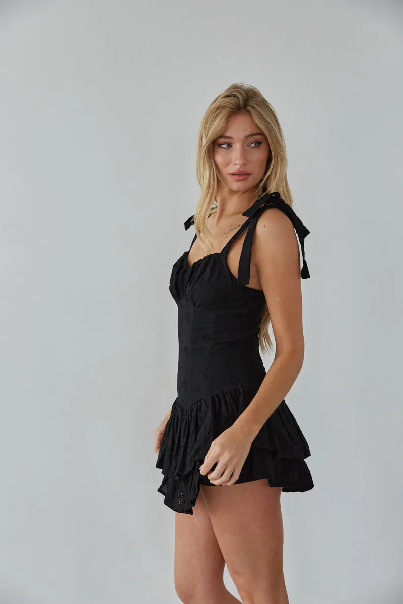 Sabrina Eyelet Lace Romper wedding glam