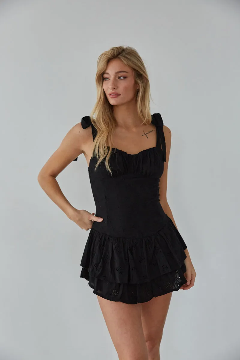 Sabrina Eyelet Lace Romper wedding glam