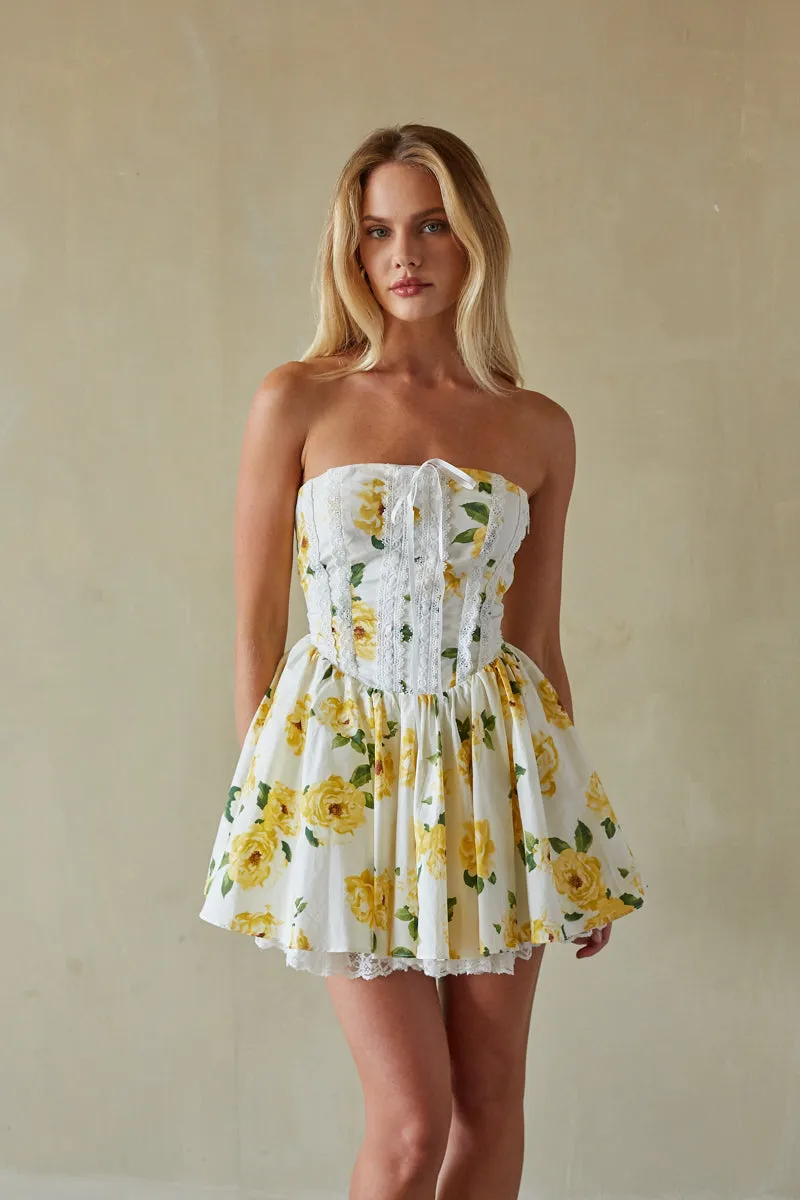 Sabrina Strapless Corset Mini Dress work fit