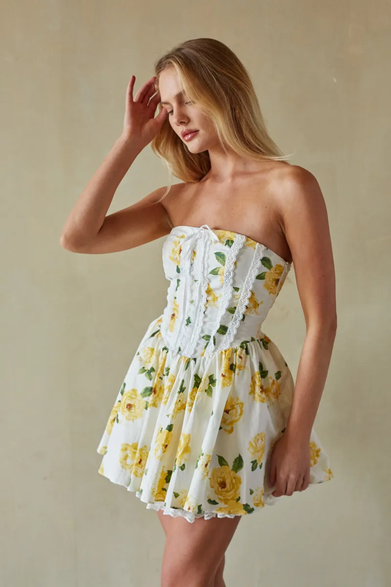 Sabrina Strapless Corset Mini Dress work fit
