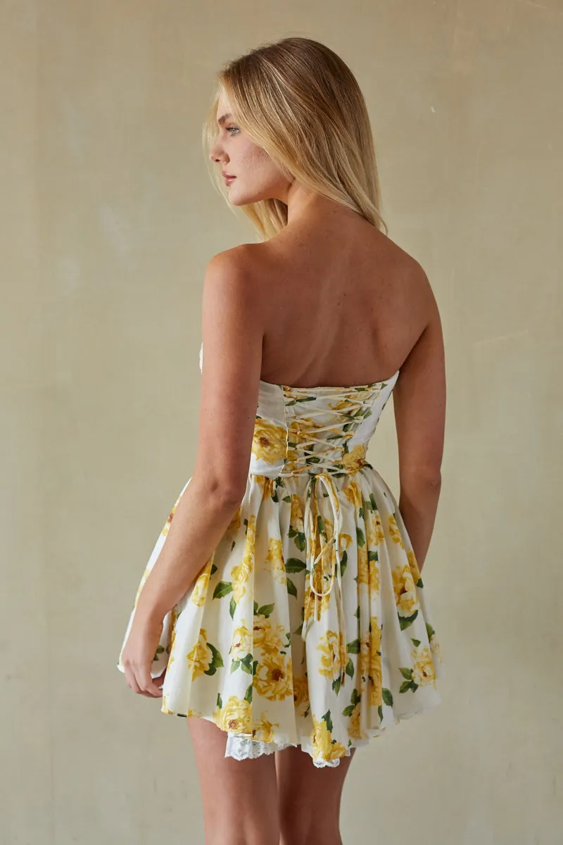 Sabrina Strapless Corset Mini Dress work fit
