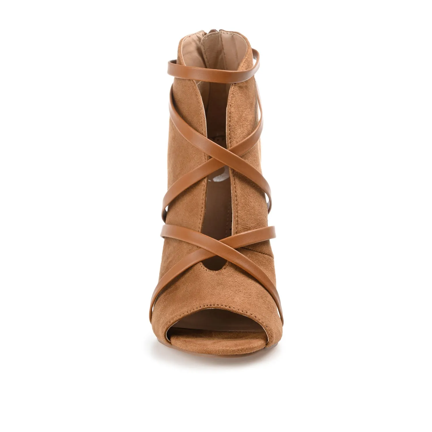 SAMARA STILETTO HEELED BOOTIES IN FAUX SUEDE coat ready
