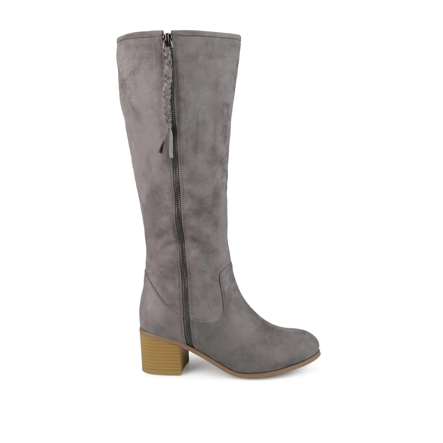 SANORA KNEE HIGH BOOTS IN FAUX SUEDE classic tone