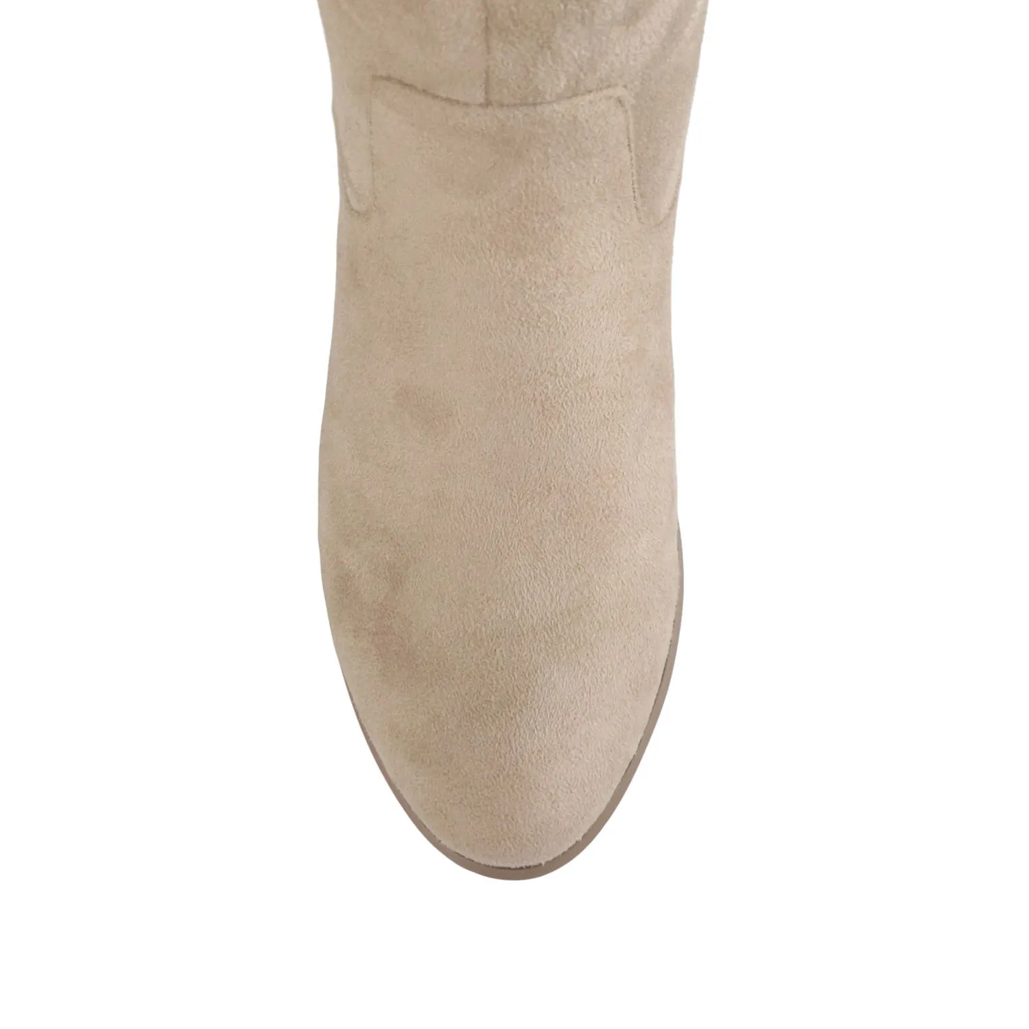 SANORA KNEE HIGH BOOTS IN FAUX SUEDE classic tone