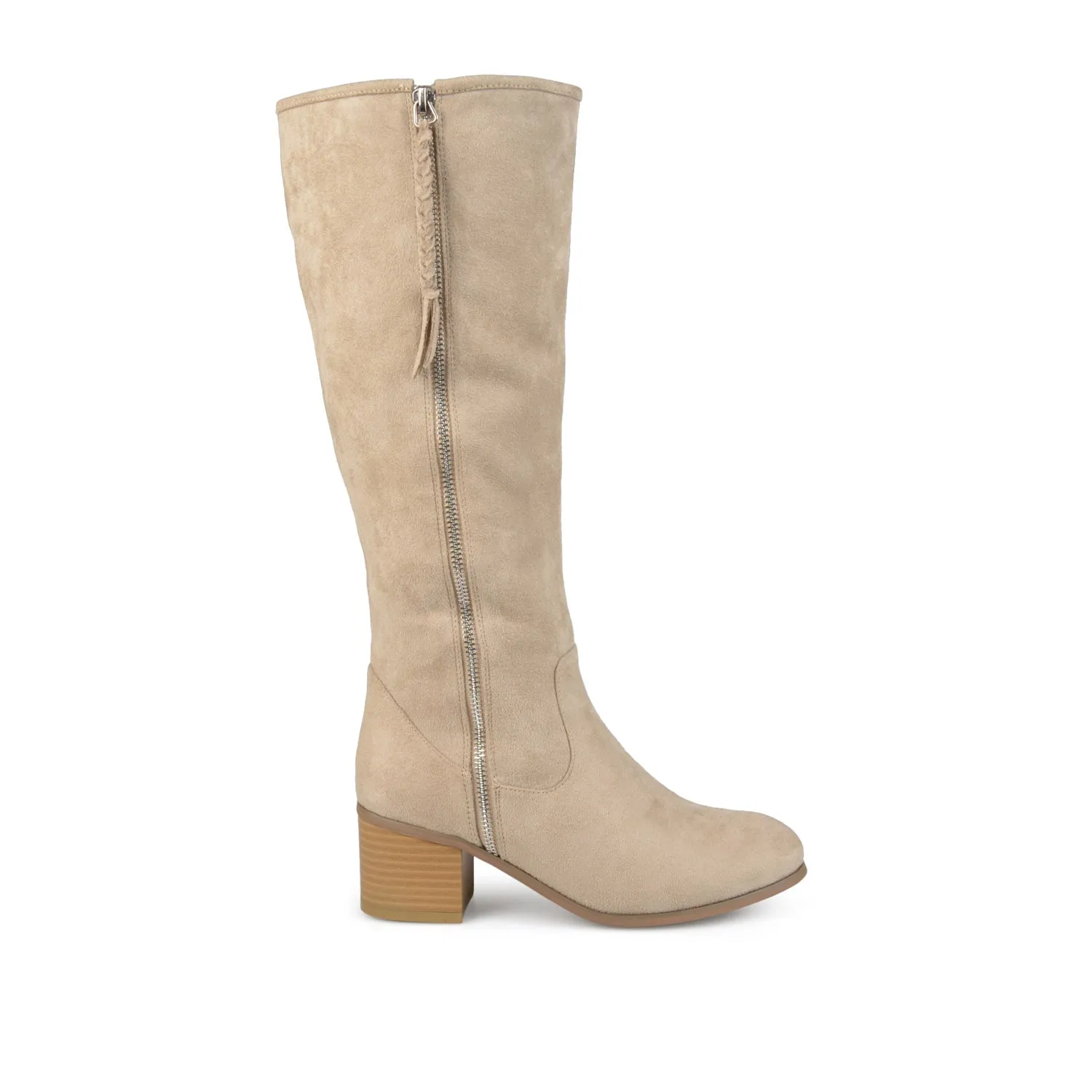 SANORA KNEE HIGH BOOTS IN FAUX SUEDE classic tone