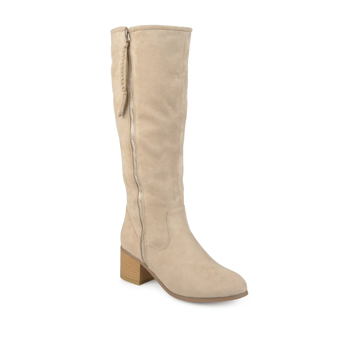 SANORA KNEE HIGH BOOTS IN FAUX SUEDE classic tone