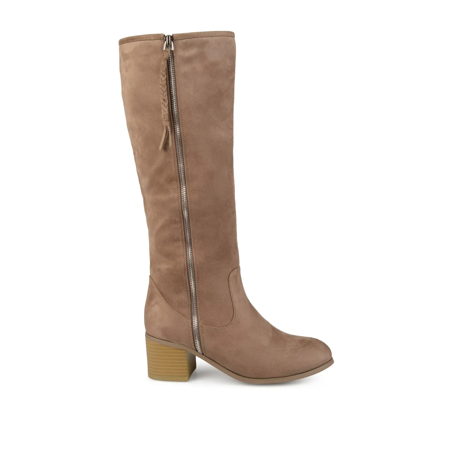 SANORA KNEE HIGH BOOTS IN FAUX SUEDE classic tone