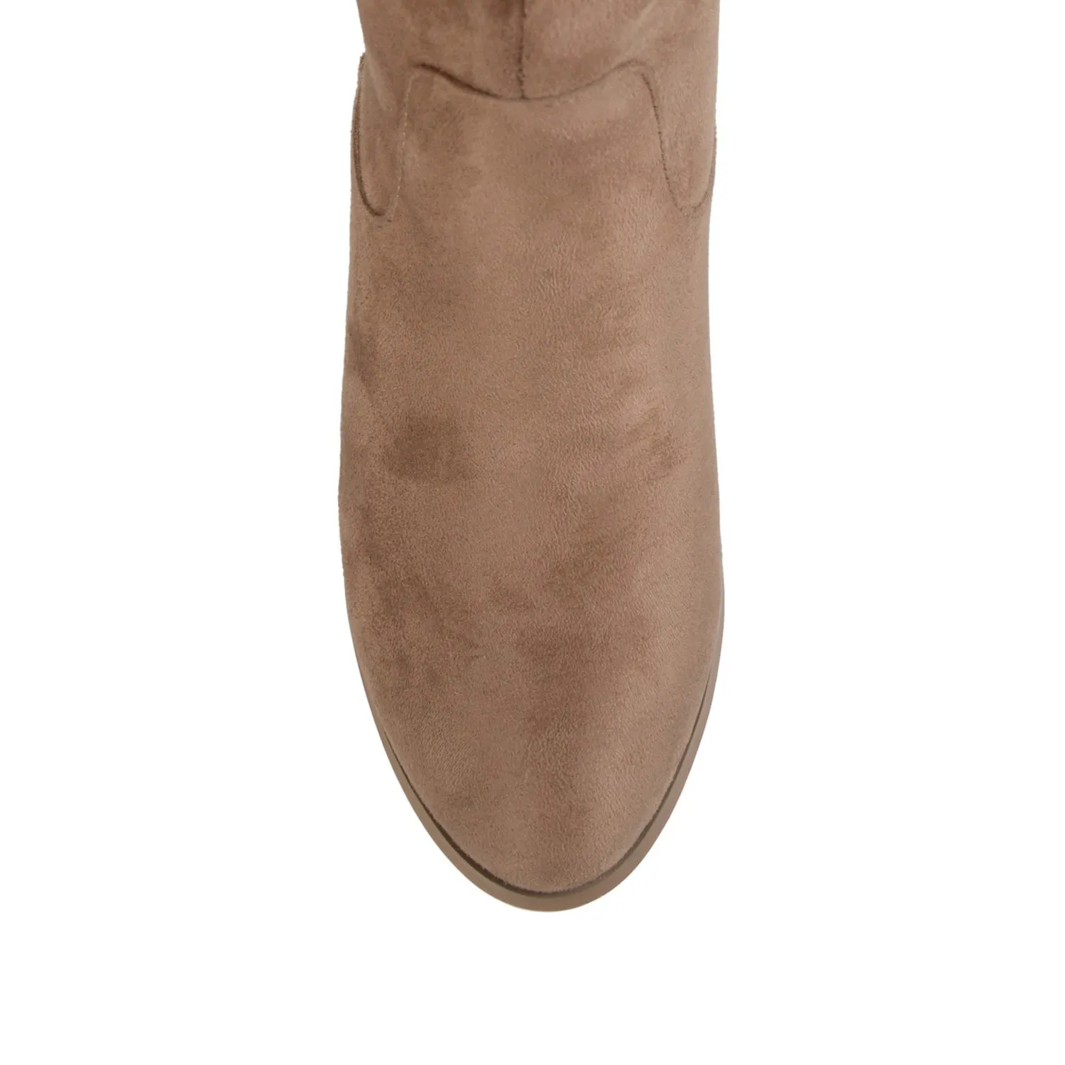 SANORA KNEE HIGH BOOTS IN FAUX SUEDE classic tone