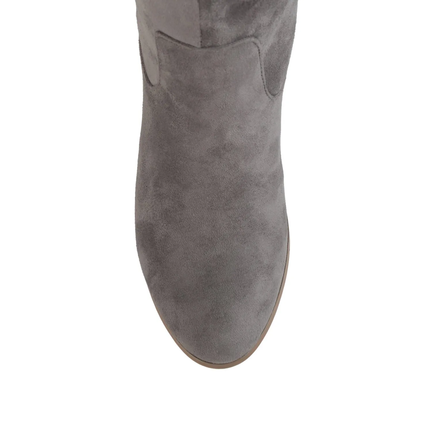 SANORA KNEE HIGH BOOTS IN FAUX SUEDE classic tone