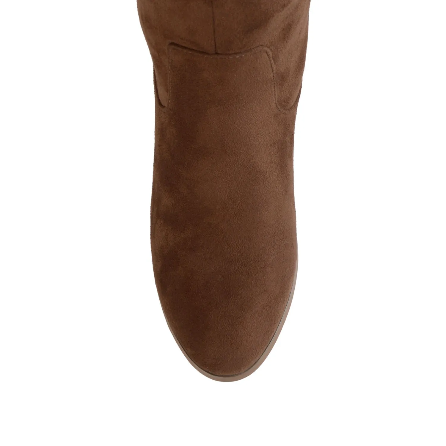 SANORA KNEE HIGH BOOTS IN FAUX SUEDE classic tone