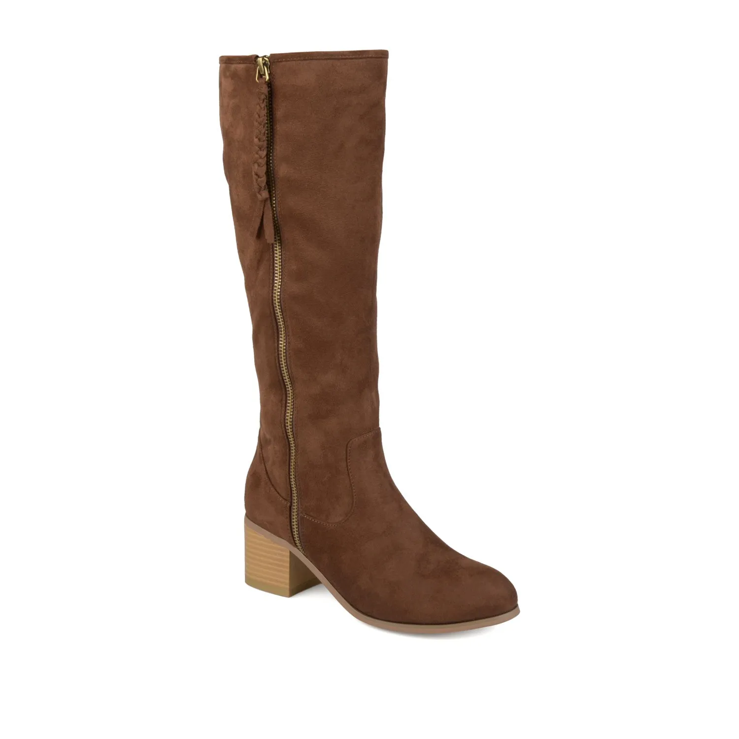 SANORA KNEE HIGH BOOTS IN FAUX SUEDE classic tone