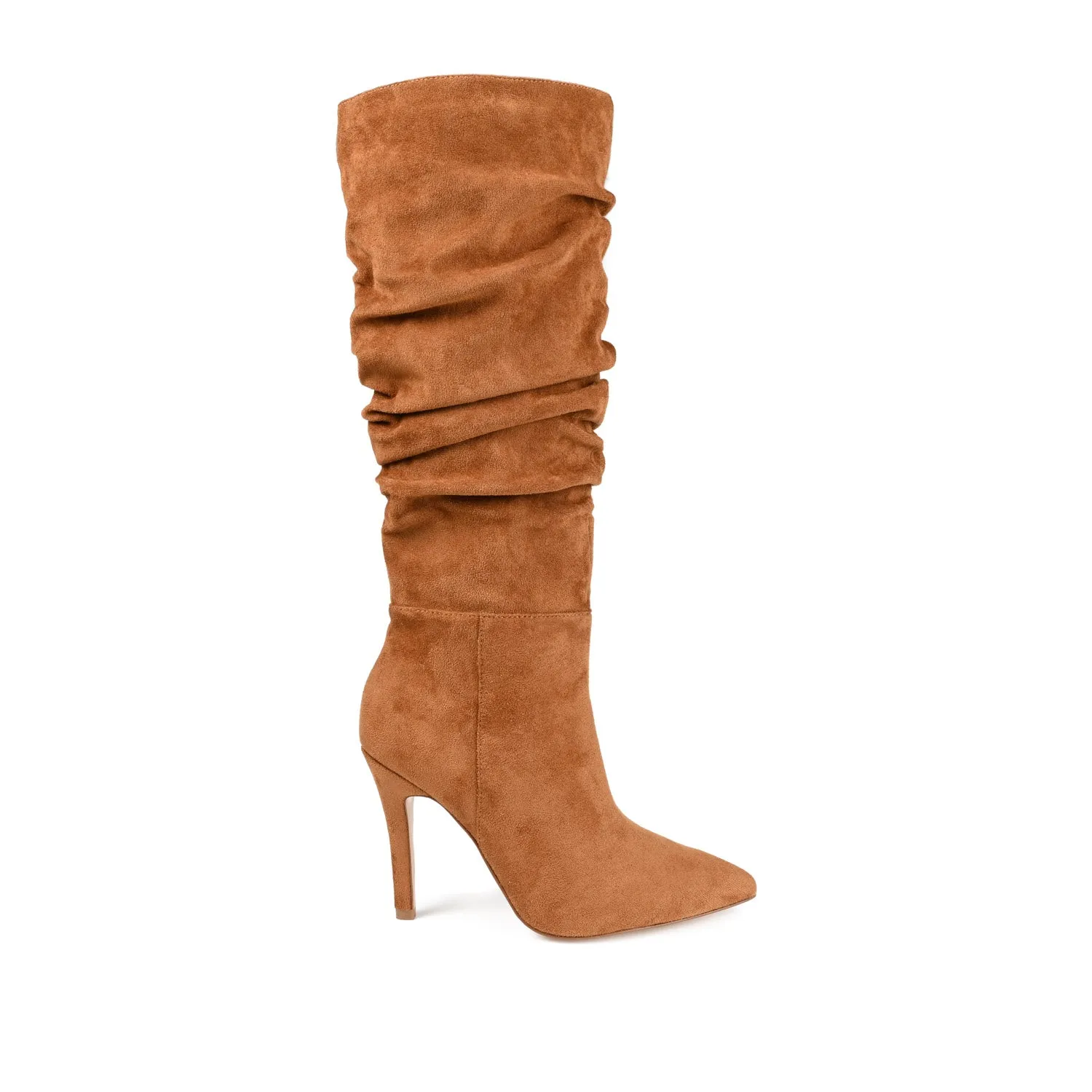 SARIE STILETTO HEELED BOOTS IN FAUX LEATHER tall leg