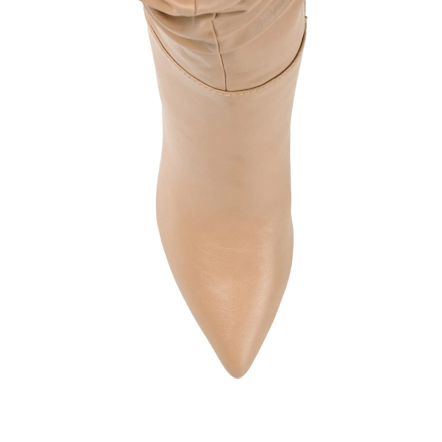SARIE STILETTO HEELED BOOTS IN FAUX LEATHER tall leg