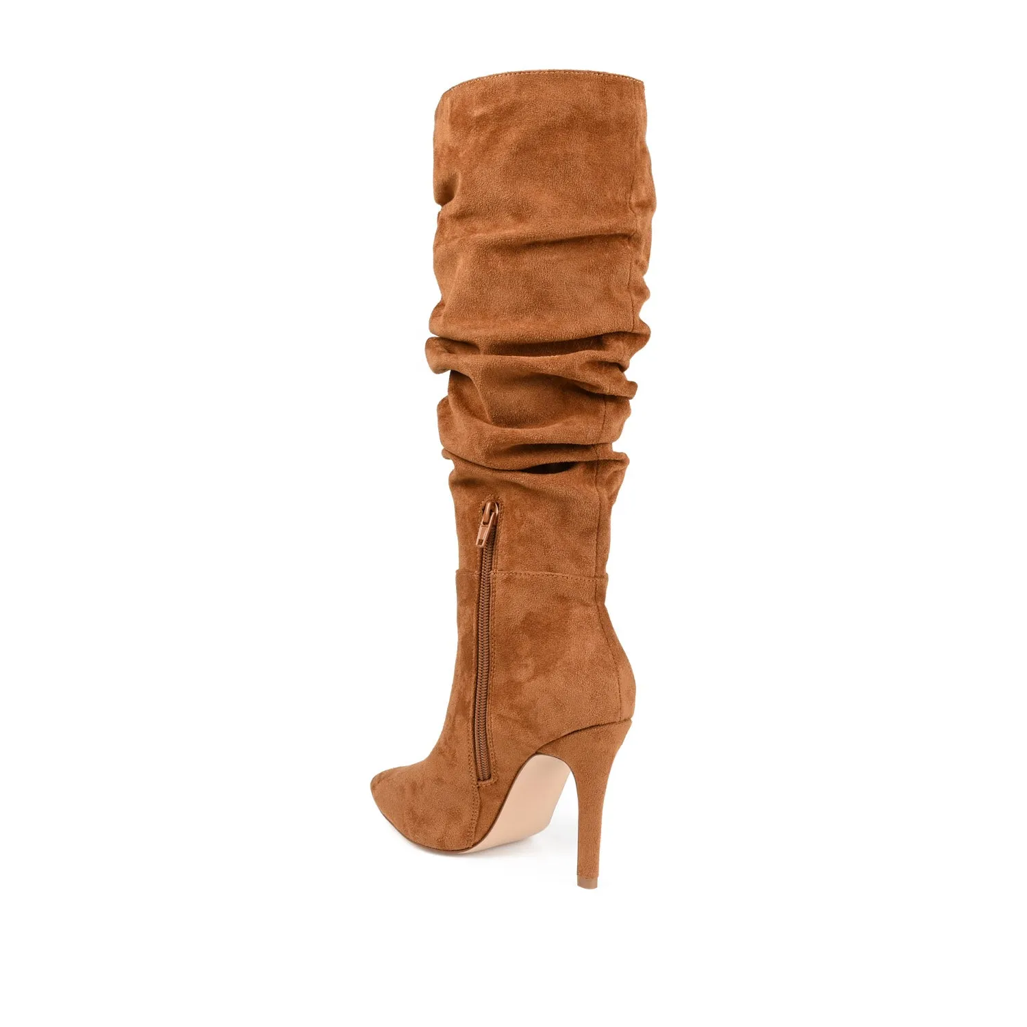 SARIE STILETTO HEELED BOOTS IN FAUX LEATHER tall leg