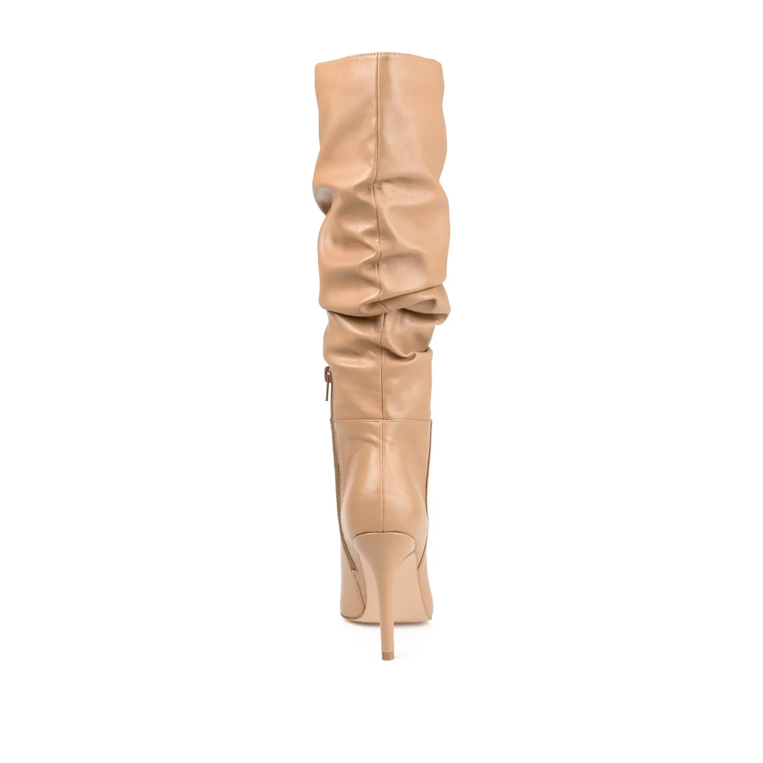 SARIE STILETTO HEELED BOOTS IN FAUX LEATHER tall leg