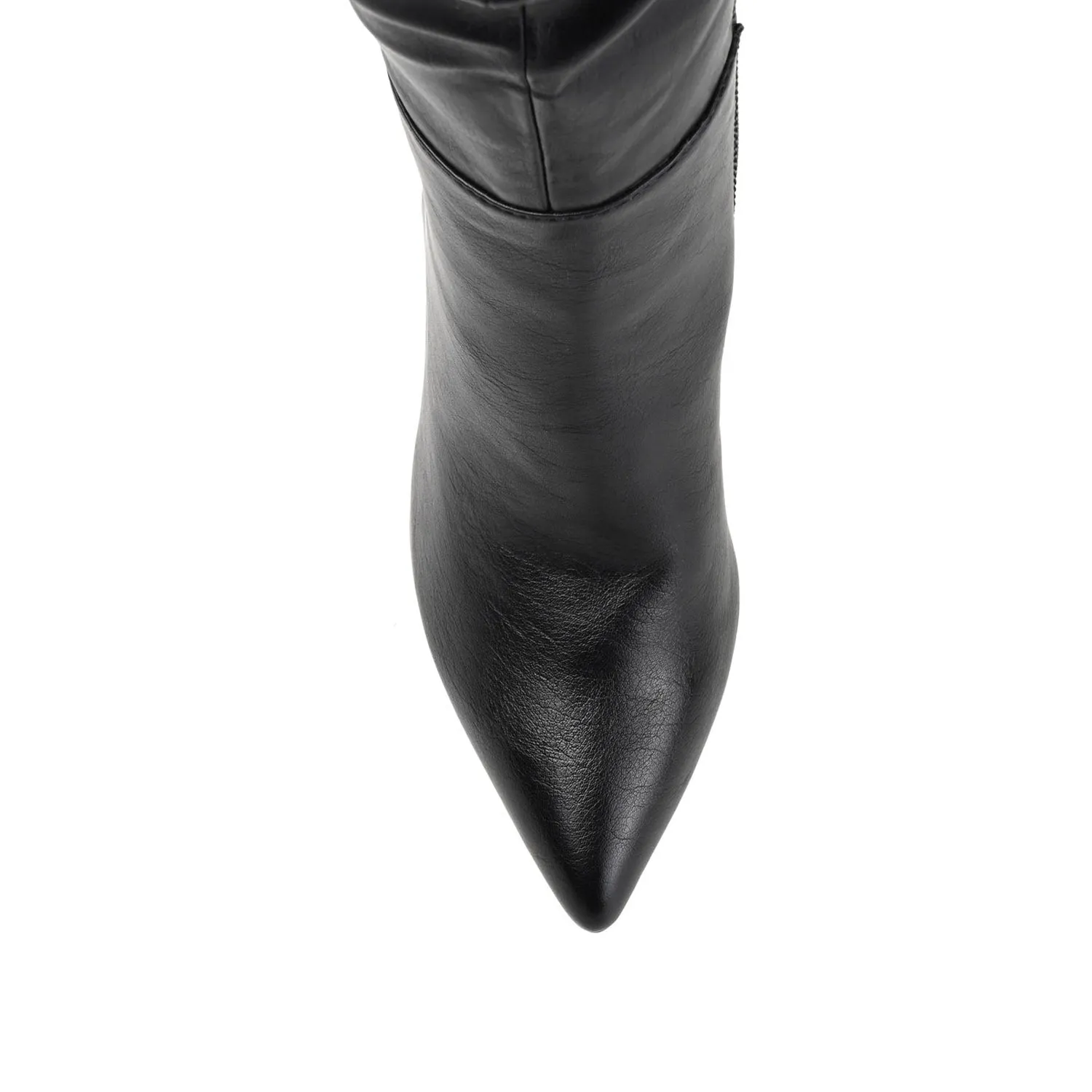 SARIE STILETTO HEELED BOOTS IN FAUX LEATHER tall leg
