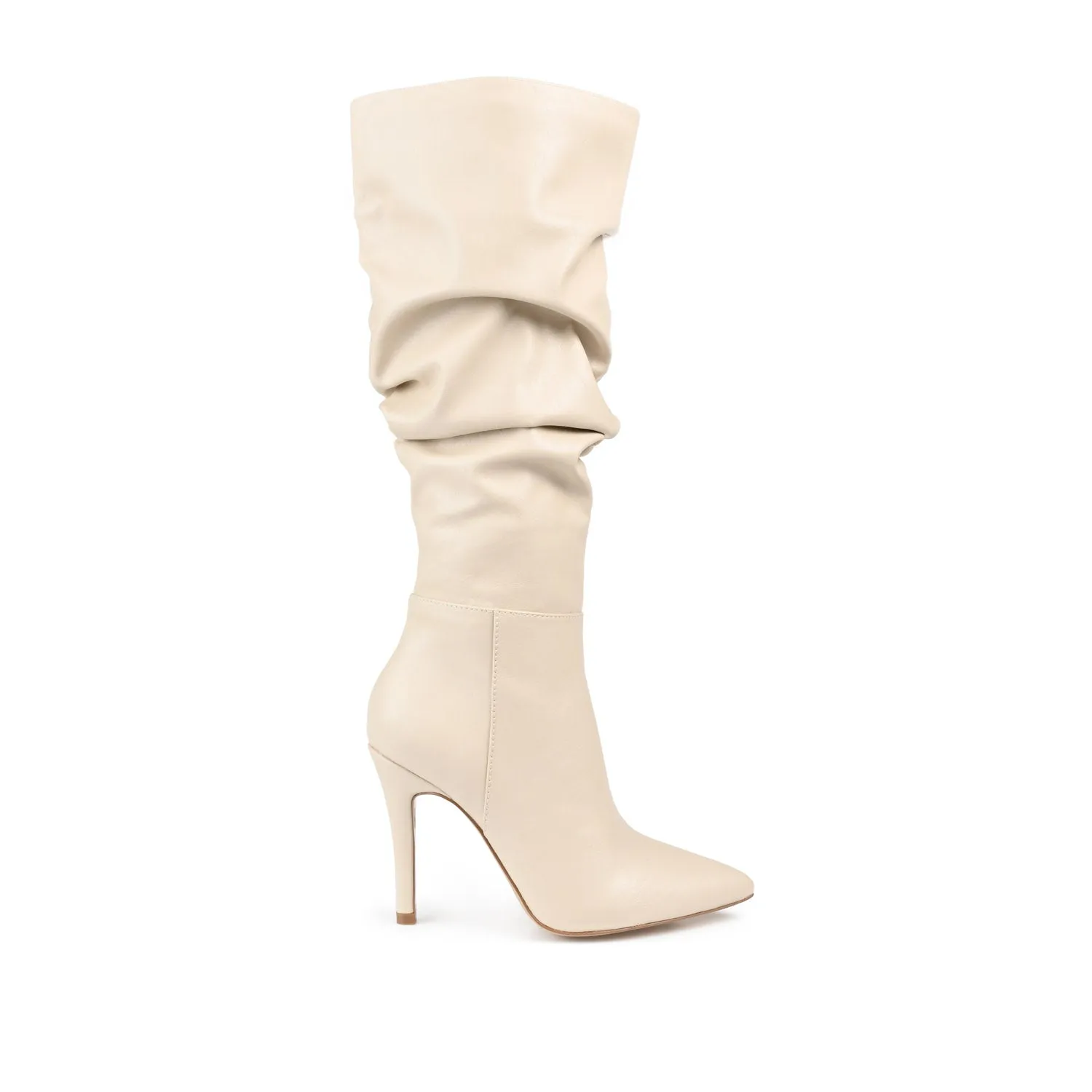 SARIE STILETTO HEELED BOOTS IN FAUX LEATHER tall leg