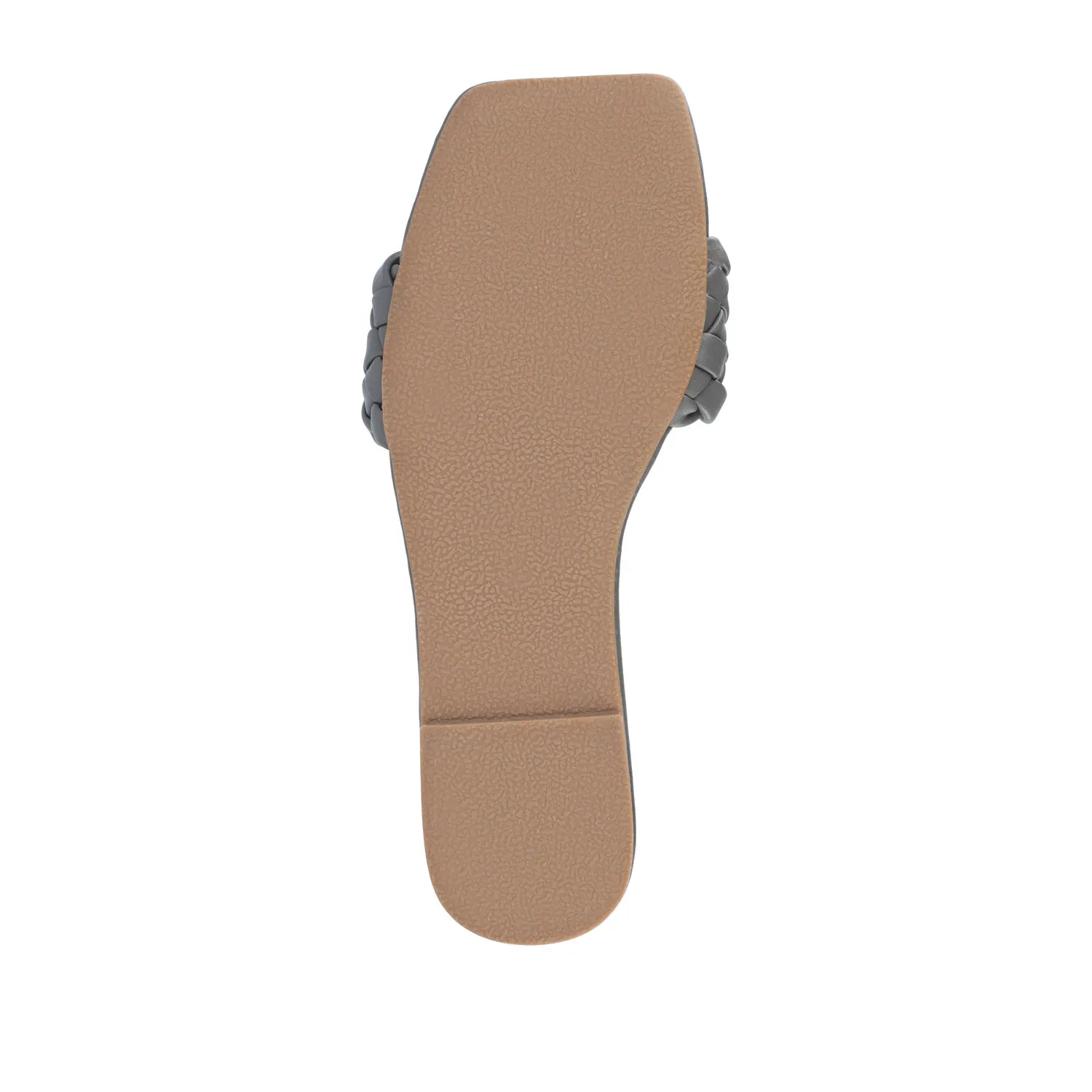 SAWYERR SLIDE SANDALS IN FAUX LEATHER buckle snap