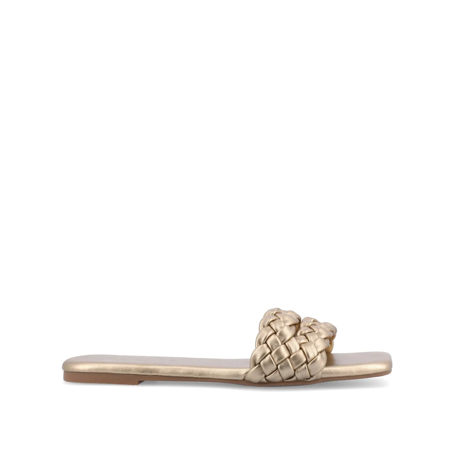 SAWYERR STATEMENT SLIDE SANDALS IN WIDE travel light