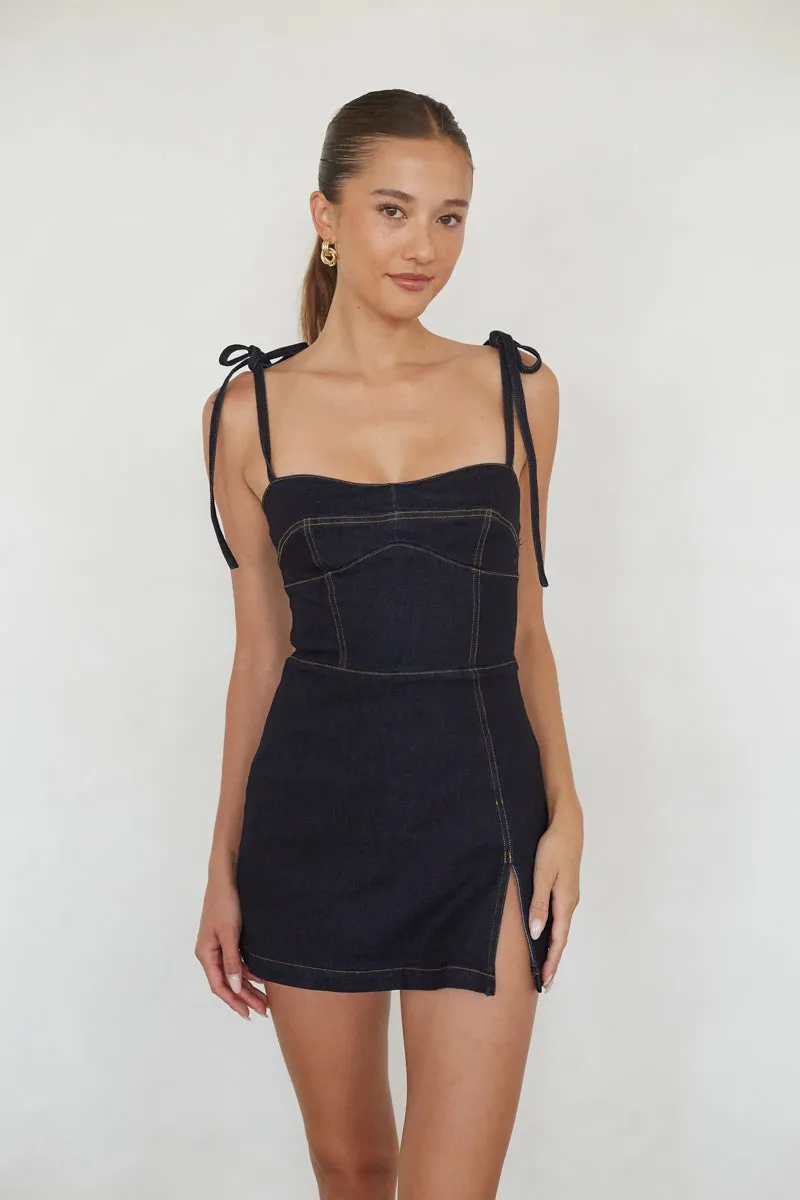 Saylor Denim Mini Dress birthday pick