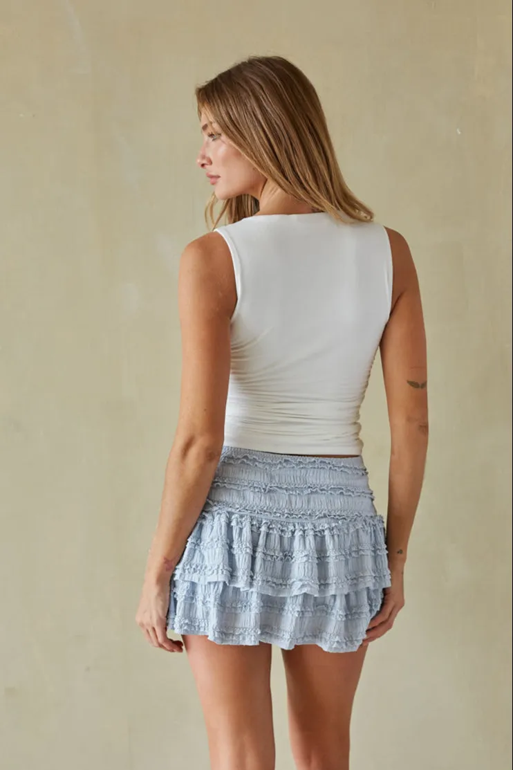 Scottie Ruffled Mini Skirt golf ready