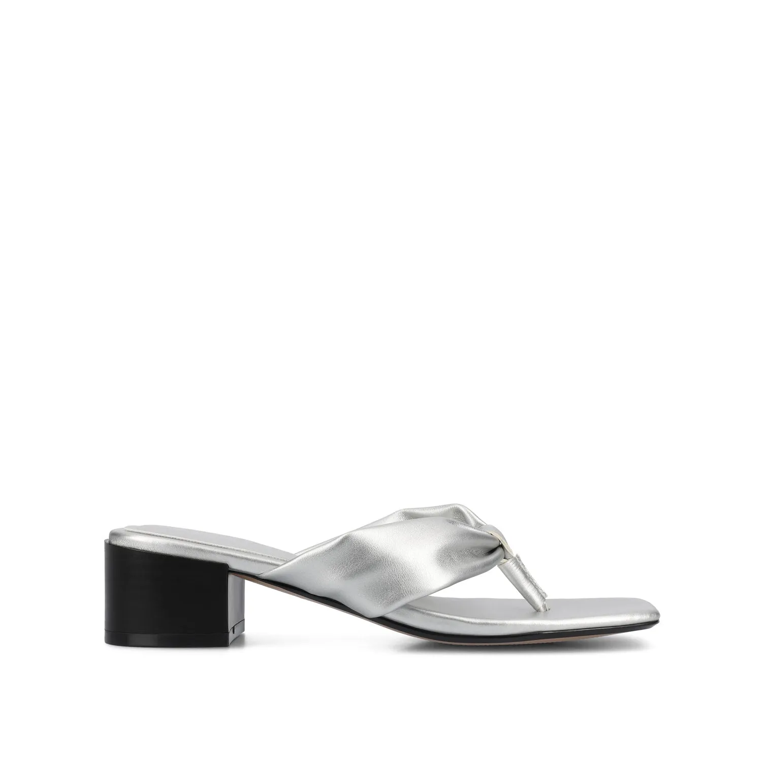 SEELAH BLOCK HEELED SANDALS IN FAUX LEATHER urban cool