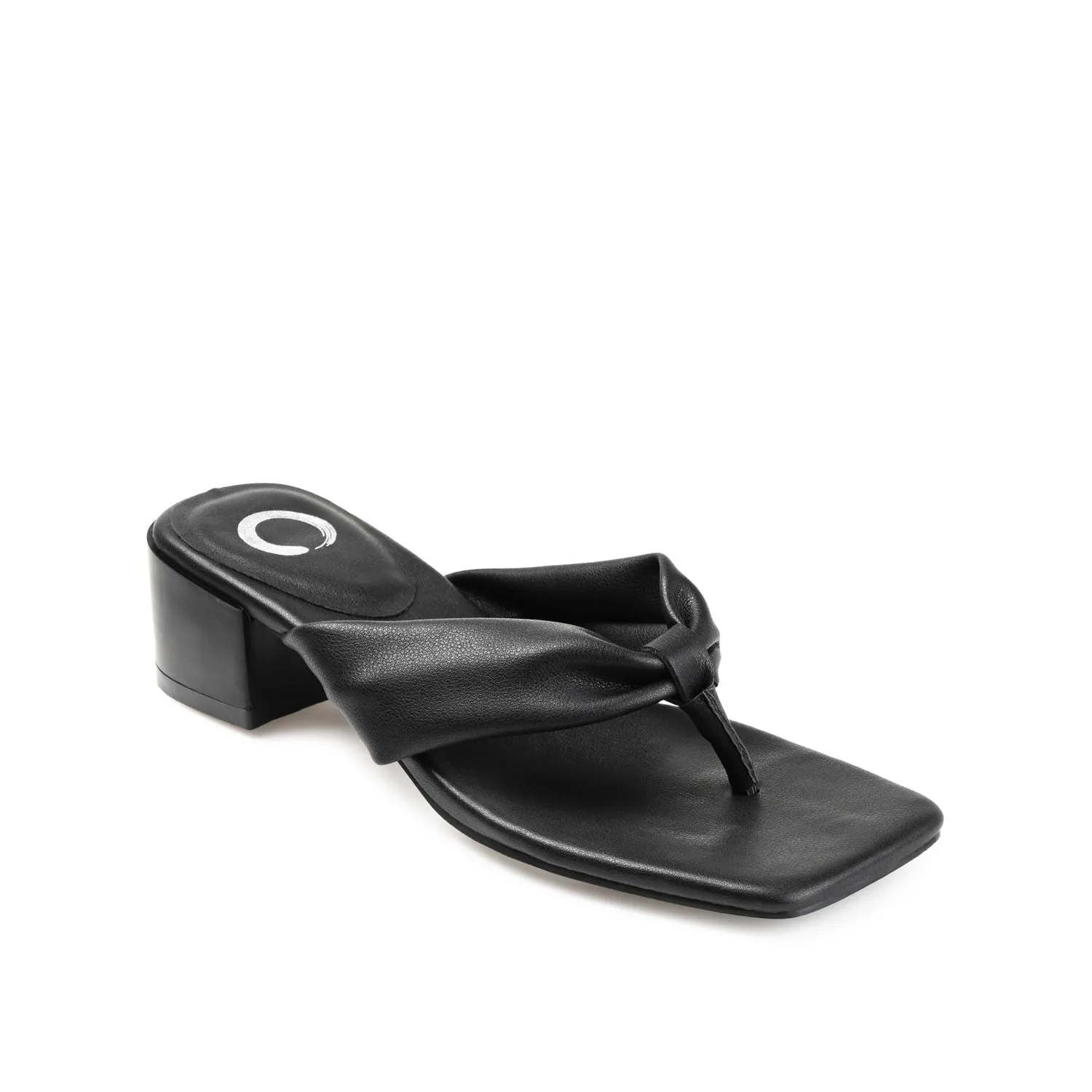 SEELAH BLOCK HEELED SANDALS IN FAUX LEATHER urban cool