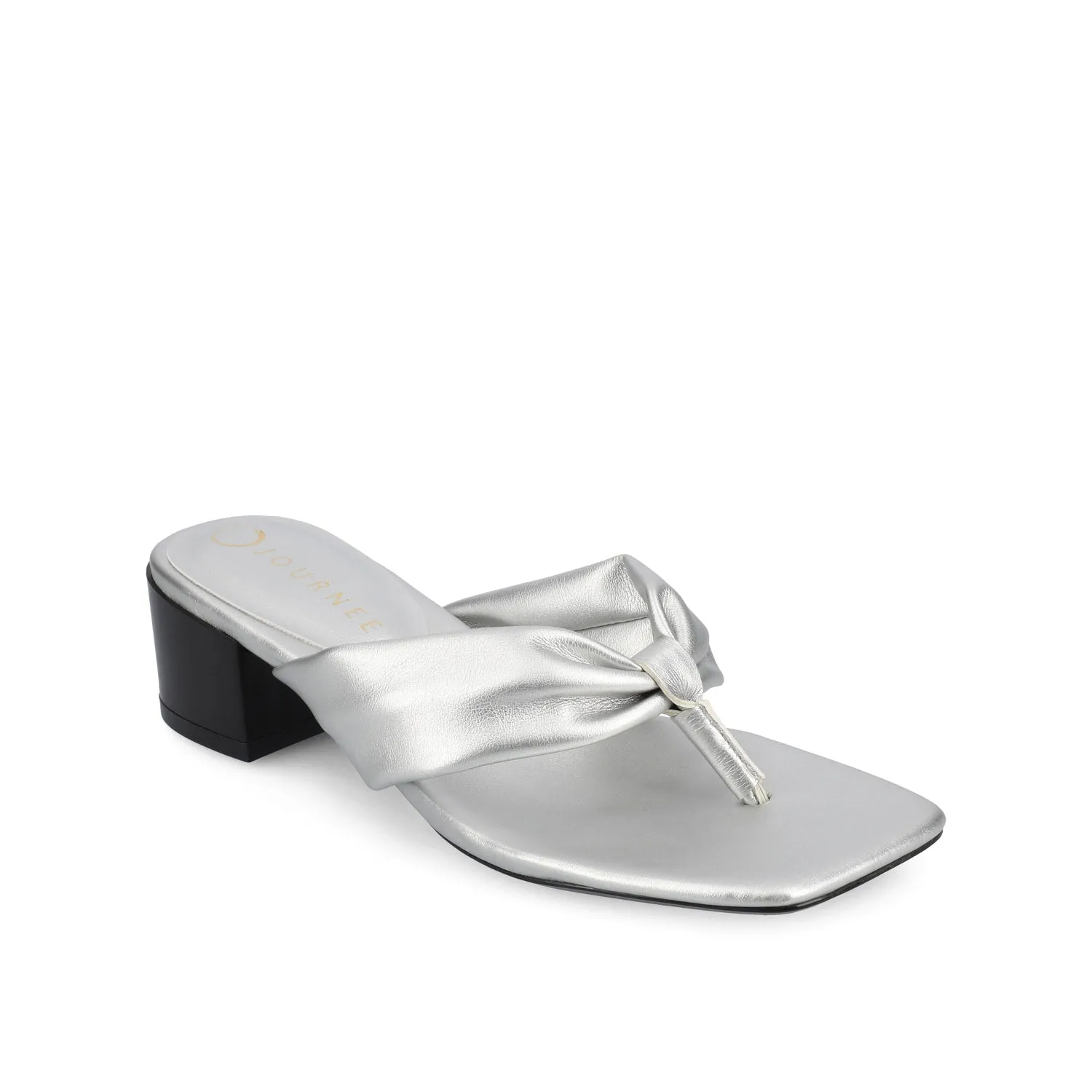 SEELAH BLOCK HEELED SANDALS IN FAUX LEATHER urban cool