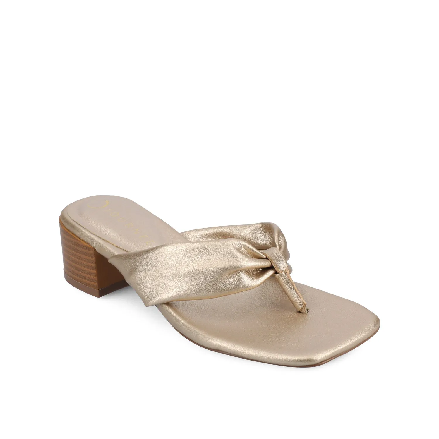 SEELAH BLOCK HEELED SANDALS IN FAUX LEATHER urban cool