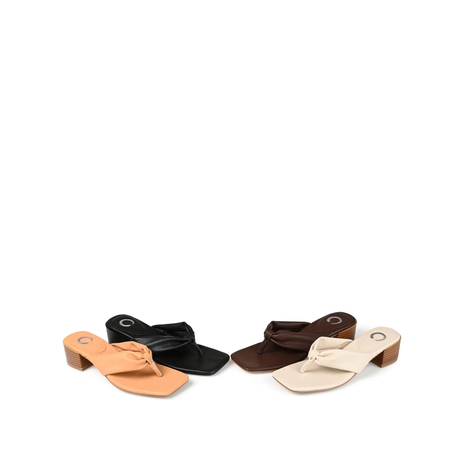 SEELAH BLOCK HEELED SANDALS IN FAUX LEATHER urban cool