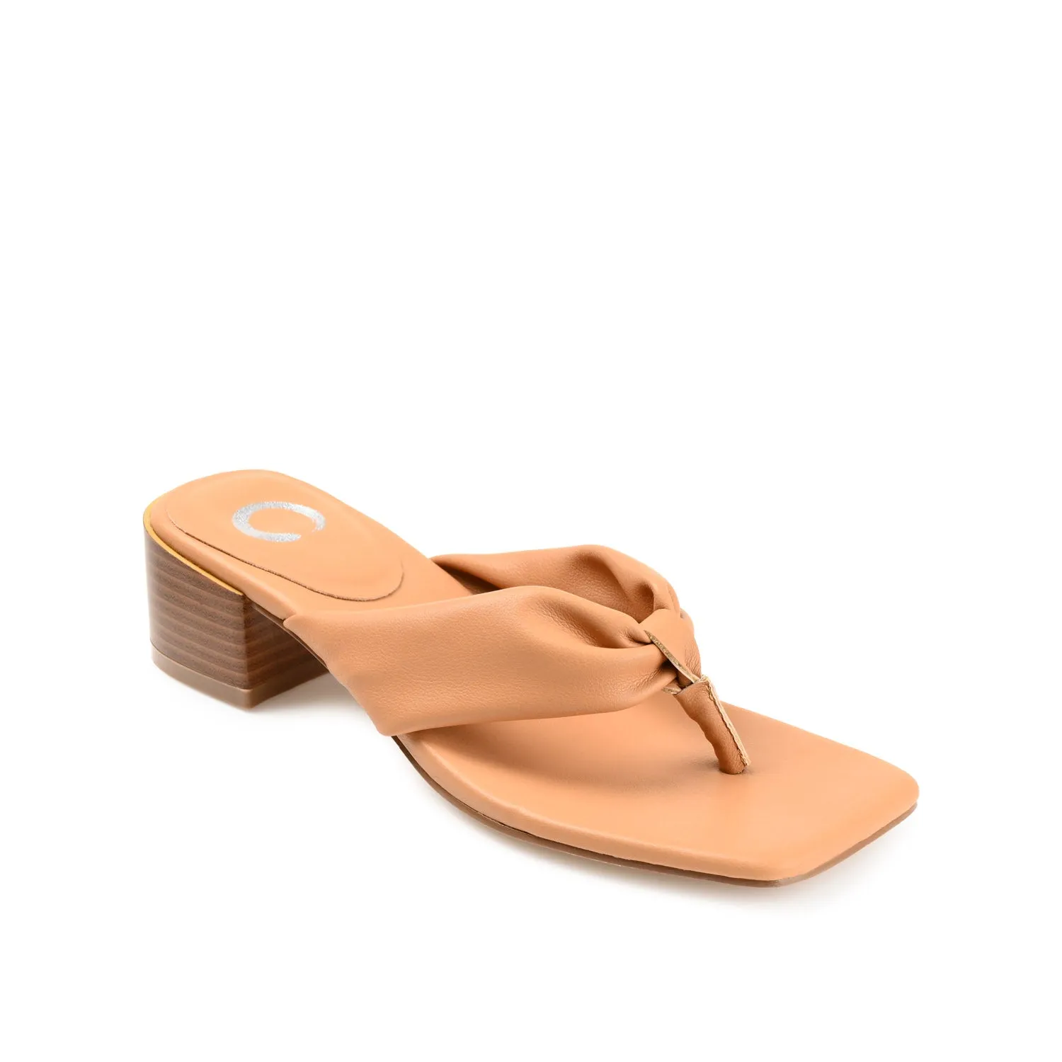 SEELAH BLOCK HEELED SANDALS IN FAUX LEATHER urban cool