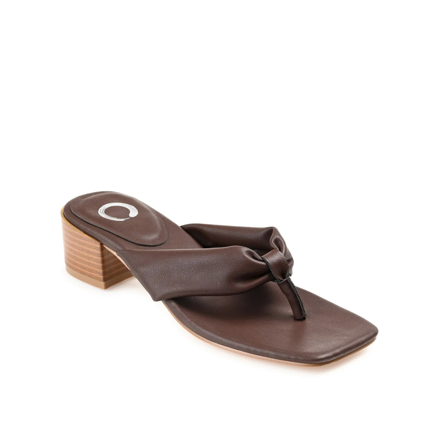 SEELAH BLOCK HEELED SANDALS IN FAUX LEATHER urban cool
