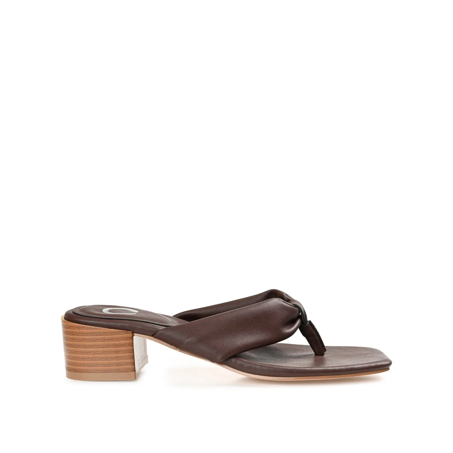 SEELAH BLOCK HEELED SANDALS IN FAUX LEATHER urban cool