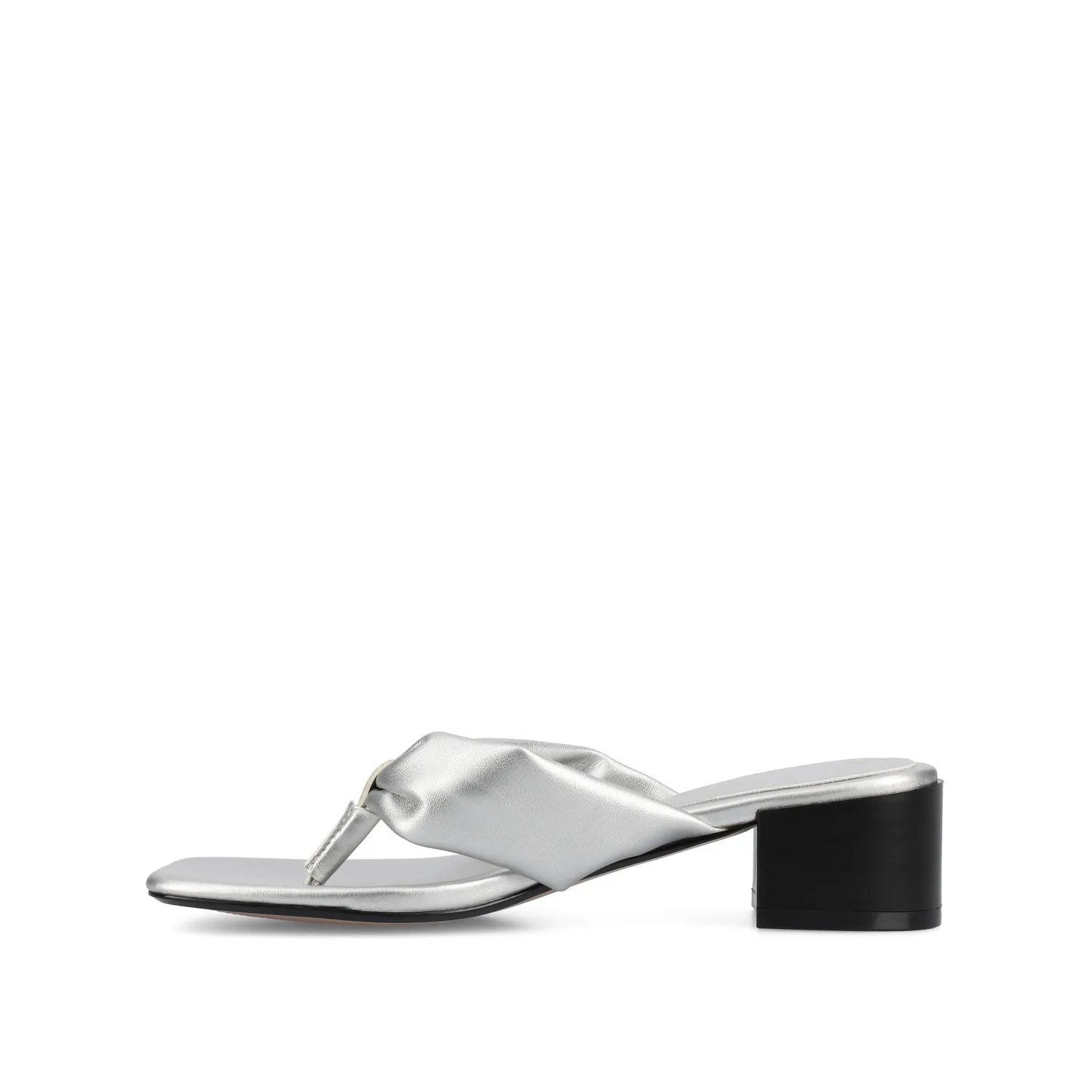 SEELAH BLOCK HEELED SANDALS IN FAUX LEATHER urban cool