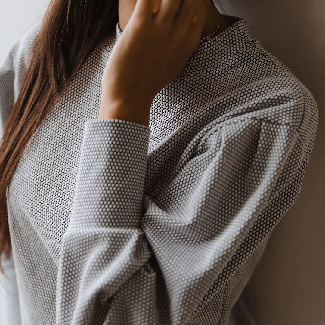 Serena Top, Honeycomb denim go