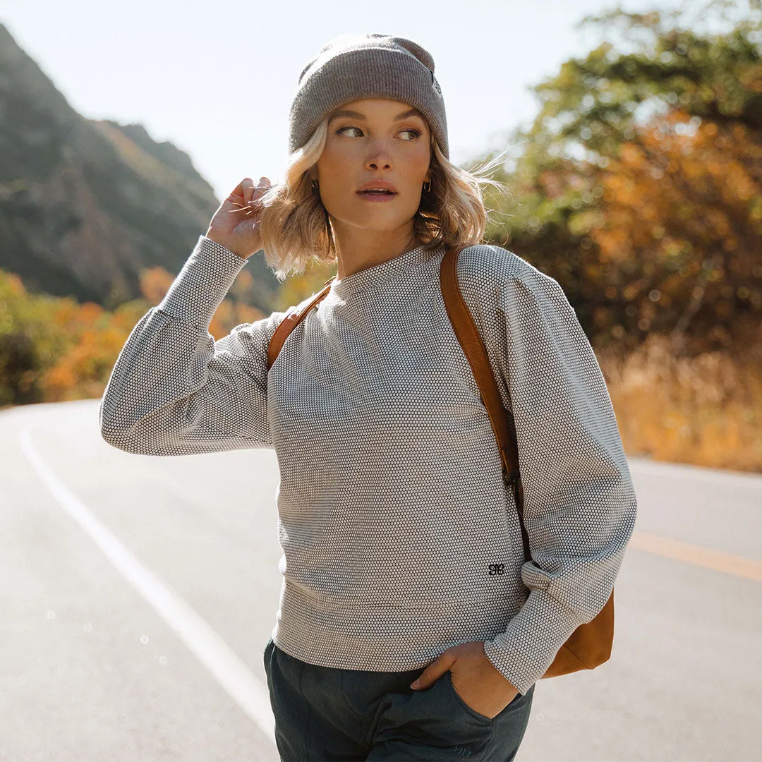 Serena Top, Honeycomb denim go