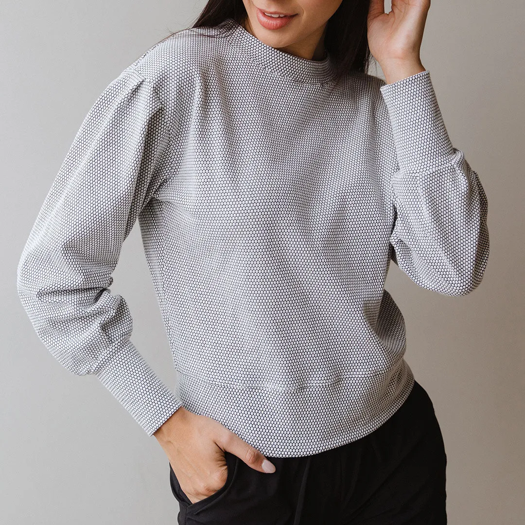 Serena Top, Honeycomb denim go
