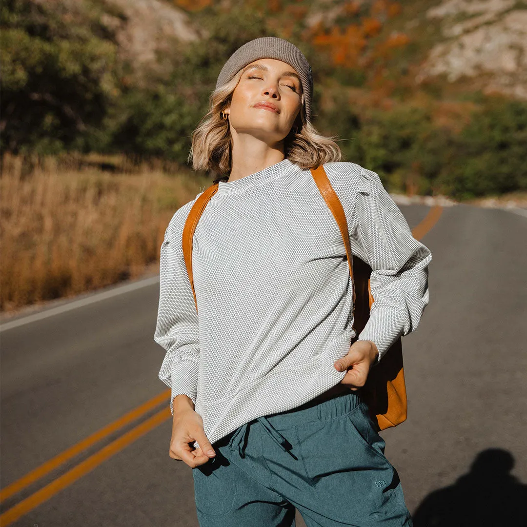 Serena Top, Honeycomb denim go