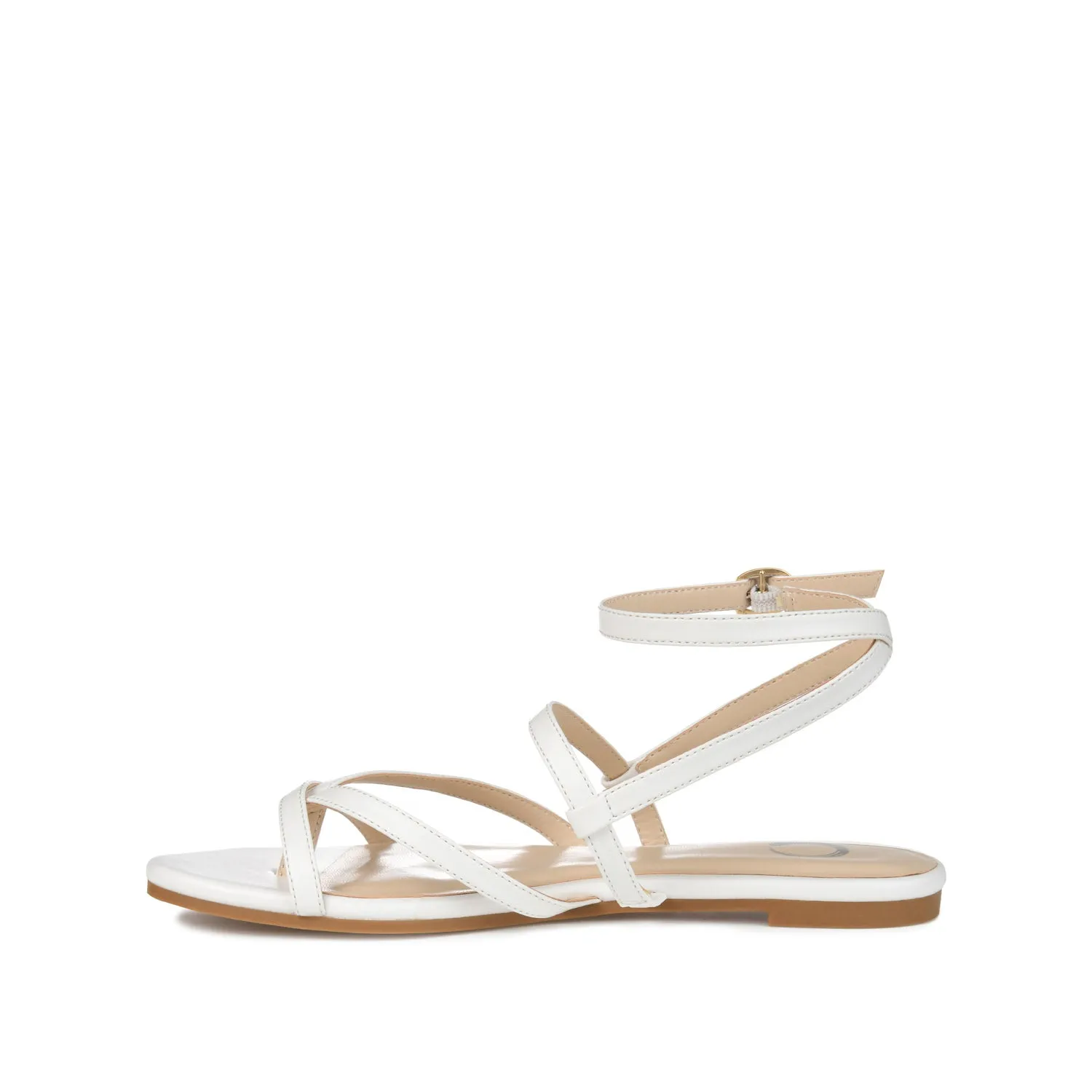 SERISSA CRISSCROSS SANDAL IN FAUX LEATHER light sole